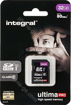 Integral ultima PRO R80 SDHC 32GB, UHS-I U1, Class 10