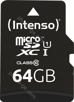 Intenso Professional R90 microSDXC 64GB Kit, UHS-I U1, Class 10