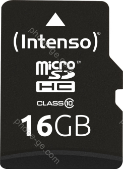 Intenso R20/W12 microSDHC 16GB Kit, Class 10