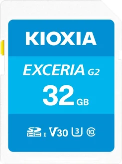 KIOXIA EXCERIA G2 R100/W50 SDHC 32GB, UHS-I U3, Class 10