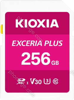 KIOXIA EXCERIA PLUS R100/W85 SDXC 256GB, UHS-I U3, Class 10