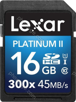 Lexar Platinum II 300x R45/W20 SDHC 16GB, UHS-I, Class 10