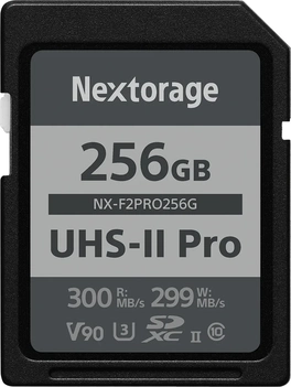 Nextorage NX-F2PRO R300/W299 SDXC 256GB, UHS-II U3, Class 10