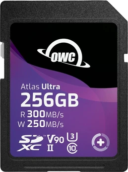 OWC Atlas Ultra R300/W250 SDXC 256GB, UHS-II U3, Class 10
