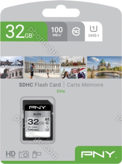 PNY Elite R100 SDHC 32GB, UHS-I U1, Class 10