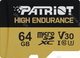 Patriot EP High Endurance R95 microSDXC 64GB Kit, UHS-I U1, A1, Class 10