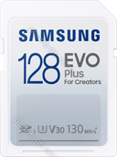 Samsung EVO Plus for Creators R130 SDXC 128GB, UHS-I U3, Class 10