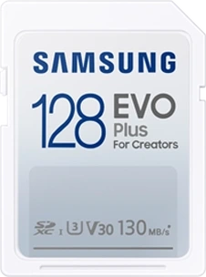 Samsung EVO Plus for Creators R130 SDXC 128GB, UHS-I U3, Class 10