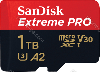 SanDisk Extreme PRO R200/W140 microSDXC 1TB Kit, UHS-I U3, A2, Class 10