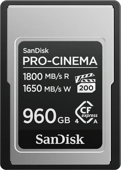 SanDisk PRO-CINEMA R1800/W1650 CFexpress 4.0 Type A 960GB
