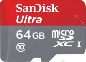 SanDisk Ultra R80 microSDXC 64GB Kit, UHS-I, Class 10