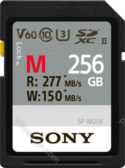 Sony SF-M Series R277/W150 SDXC 256GB, UHS-II U3, Class 10