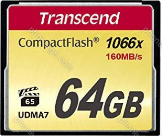 Transcend 1066x R160/W120 CompactFlash Card 64GB