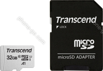 Transcend 300S R95/W45 microSDHC 32GB Kit, UHS-I U1, Class 10
