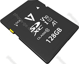V7 R90/W18 SDXC 128GB, UHS-I U1, A1, Class 10