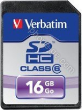 Verbatim SDHC 16GB, Class 6