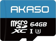 Akaso R100/W30 microSDXC 64GB Kit, UHS-I U3, Class 10