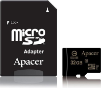 Apacer microSDHC 32GB Kit, UHS-I U1, Class 10