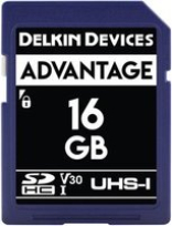 Delkin Advantage 633X R90/W90 SDHC 16GB, UHS-I U3, Class 10