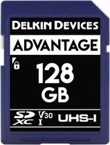 Delkin Advantage 633X R90/W90 SDXC 128GB, UHS-I U3, Class 10