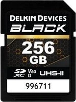 Delkin Black R290/W190 SDXC 256GB, UHS-II U3, Class 10