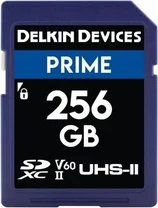 Delkin Prime 1900X R300/W100 SDXC 256GB, UHS-II U3, Class 10