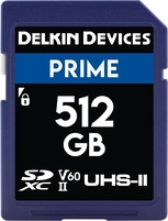 Delkin Prime R280/W150 SDXC 512GB, UHS-II, Class 10