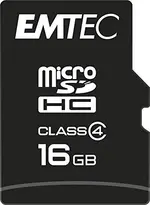 Emtec R12/W6 microSDHC 16GB Kit, Class 4