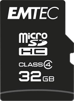 Emtec R12/W6 microSDHC 32GB Kit, Class 4