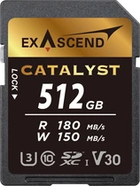 Exascend Catalyst R180/W150 SDXC 512GB, UHS-I U3, Class 10