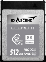 Exascend Element R1800/W1200 CFexpress 2.0 Type B 512GB