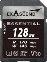 Exascend Essential R170/W140 SDXC 128GB, UHS-I U3, Class 10