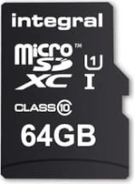 Integral Smartphone and Tablet R90 microSDXC 64GB Kit, UHS-I U1, Class 10