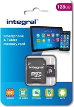 Integral Smartphone and Tablet R80 microSDXC 128GB Kit, UHS-I U1, Class 10