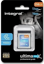 Integral ultima PRO X2 R1700/W1600 CFexpress 2.0 Type B 256GB