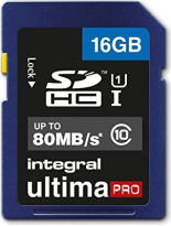 Integral ultima PRO R80 SDHC 16GB, UHS-I U1, Class 10