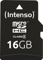 Intenso R21/W5 microSDHC 16GB Kit, Class 4