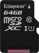 Kingston Canvas Select R80 microSDXC 64GB, UHS-I U1, Class 10