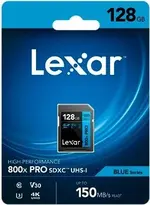 Lexar BLUE Series 800x PRO R150/W45 SDXC 128GB, UHS-I U3, Class 10