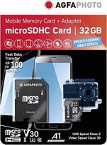 Lupus Imaging AgfaPhoto Prof. High Speed R100/W70 microSDHC 32GB Kit, UHS-I U3, A1, Class 10