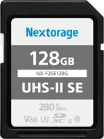 Nextorage NX-F2SE R280/W100 SDXC 128GB, UHS-II U3, Class 10