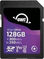 OWC Atlas Ultra R300/W250 SDXC 128GB, UHS-II U3, Class 10