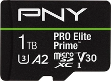PNY Pro Elite Prime R200/W150 microSDXC 1TB Kit, UHS-I U3, A2, Class 10
