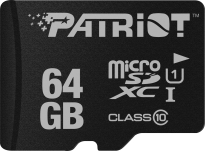 Patriot LX R80 microSDXC 64GB, UHS-I U1, Class 10