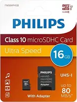 Philips R80/W20 microSDHC 16GB Kit, UHS-I U1, A1, Class 10