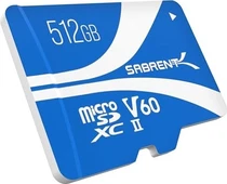 Sabrent Rocket V60 W60 microSDXC 512GB, UHS-II, Class 10