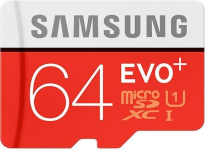 Samsung EVO+ R80/W20 microSDXC 64GB Kit, UHS-I, Class 10