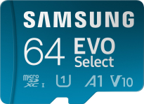 Samsung EVO Select R130 microSDXC 64GB Kit, UHS-I U1, A1, Class 10