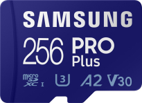 Samsung PRO Plus R160/W120 microSDXC 256GB Kit, UHS-I U3, A2, Class 10