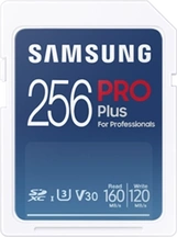 Samsung PRO Plus for Professionals R160/W120 SDXC 256GB, UHS-I U3, Class 10